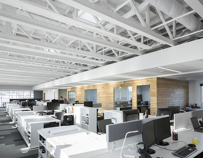 LE 2980 NOUVEL ÉDIFICE DE BUREAUX À QUÉBEC – 2,7 M$ Plans et devis, suivi LEED, demande de subvention et mise en service • Certifié LEED Platine • Certifié ENERGY STAR avec une cote de 92