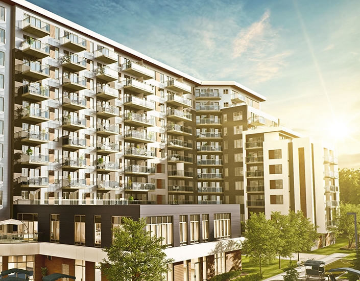 NOUVEAU COMPLEXE TEASDALE À TERREBONNE – 60 M$ Plans et devis pour l’aménagement des 198 unités de location et de 49 condos du nouveau complexe Teasdale, résidence pour retraités